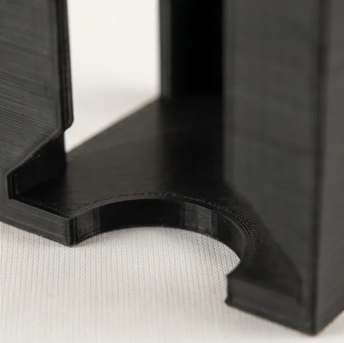 Foto: pieza impresa en Filamento ABS ABS MATTE BLACK (2)